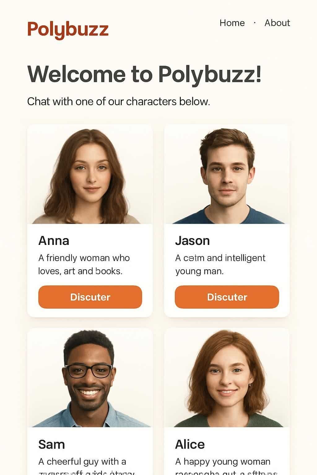 Polybuzz : discutez gratuitement avec des intelligences artificielles et profitez d'un chat intelligent et interactif pour toutes vos conversations.